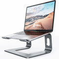 Premium Aluminum Detachable Laptop Stand - Ergonomic & Ventilated Cooling Holder for All 10-16" Laptops - Stylish Grey Design